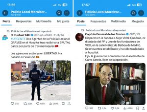 Dos Pantallazos twitter policia local Moralzarzal