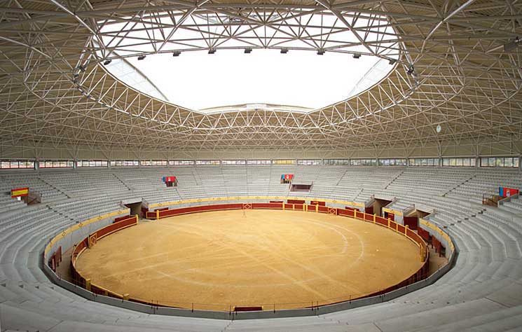 Interior de la plaza de toros de Moralzarzal